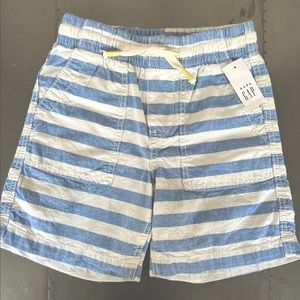 GAP toddler blue and white striped swim shorts - Size 4 NWT